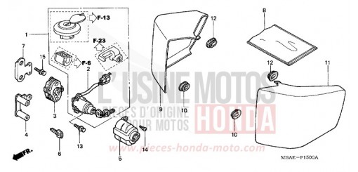SIDE COVER VT750C21 de 2001